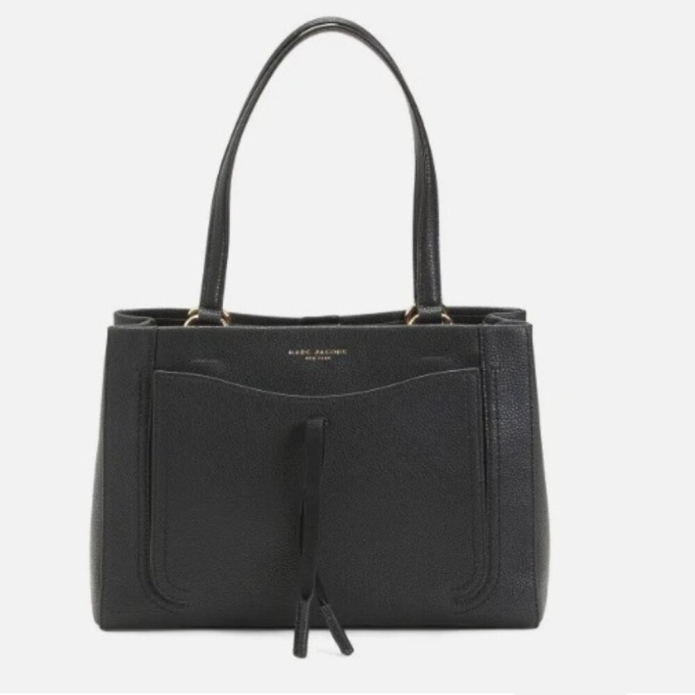 Marc Jacobs Maverick Pebbled Black Leather Large Tote Shoulder Bag